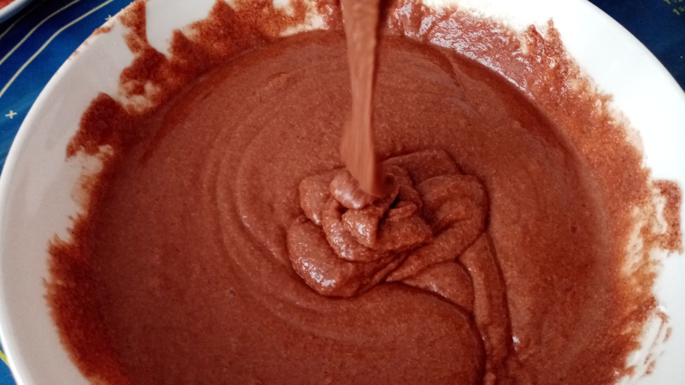 Тесто для выпекания посного шоколадного манника